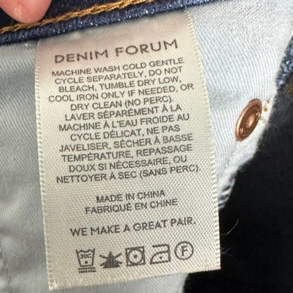 Aritzia Denim Forum The Lola High Rise Skinny Jeans Size 27 Lyocell Stretch Blue - Picture 14 of 15